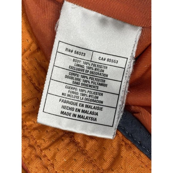 Vintage NIKE AIR Windbreaker Shorts Sz M Orange Embroidered Logo Y2k 920220 KL4 - Picture 5 of 14
